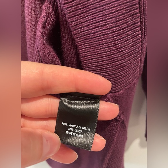 Worthington Women's Cardigan - Rich Burgundy - Picture 7 of 9